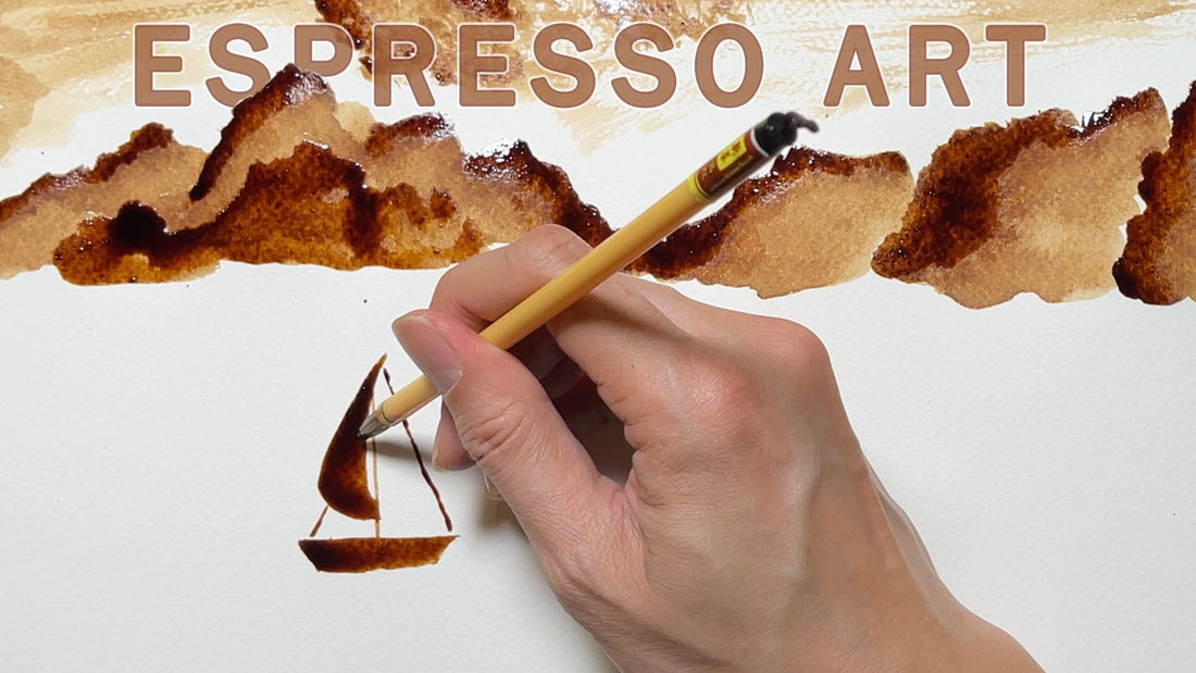 2022-10-05 . Coffee Art as Watercolor